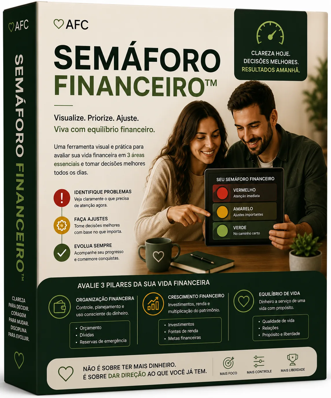 Mockup de Semáforo Financeiro™